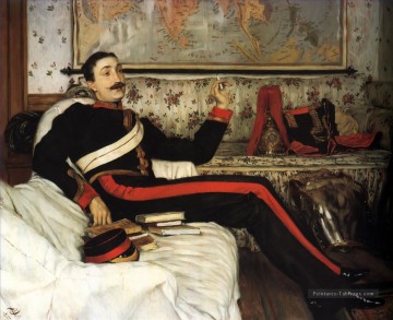 Colonel Frederick Gustave Barnaby James Jacques Joseph Tissot Peinture à l'huile